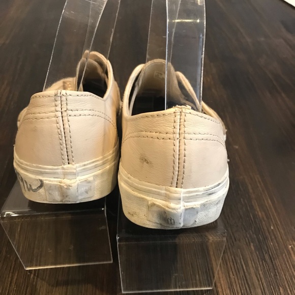 Vans Authentic Gore Studs Cream Skater Shoes Low - Picture 4 of 7